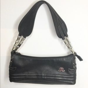 Jlo black leather handbag